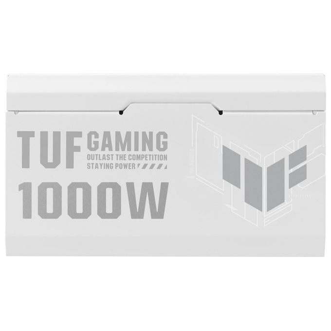 ASUS TUF Gaming 1000 W Gold Gaming Alimentatore di rete (1000 Watt alimentatore completamente modulare compatibile ATX 3.0 ventola Axial-tech rivestimento PCB doppio cuscinetto a sfera bianco)