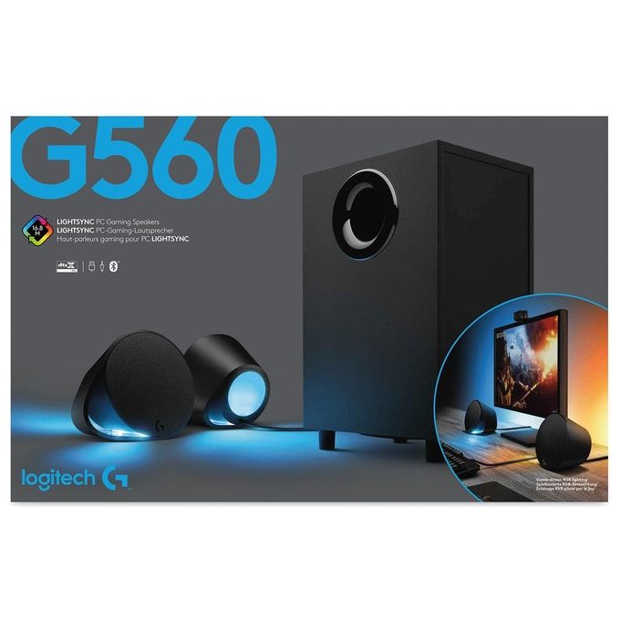 Logitech G G560 Set Altoparlanti Pc 120W Nero 2.1 Canali