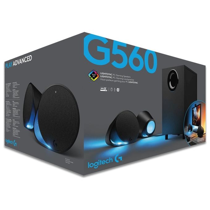 Logitech G G560 Set Altoparlanti Pc 120W Nero 2.1 Canali