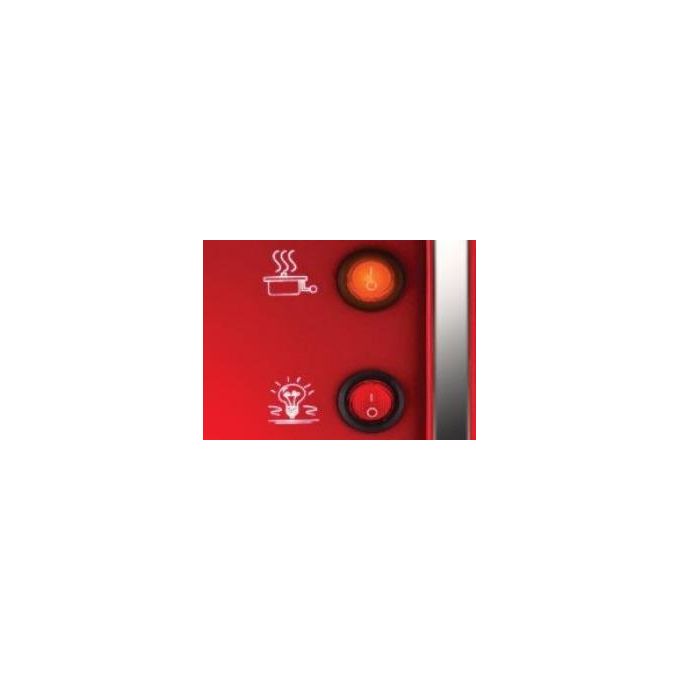Unold Retro Macchina per Popcorn Rosso-Argento 300W
