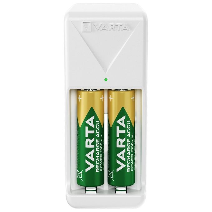 Varta Caricabatterie e Batterie Mini Charger 2xAA Bianco