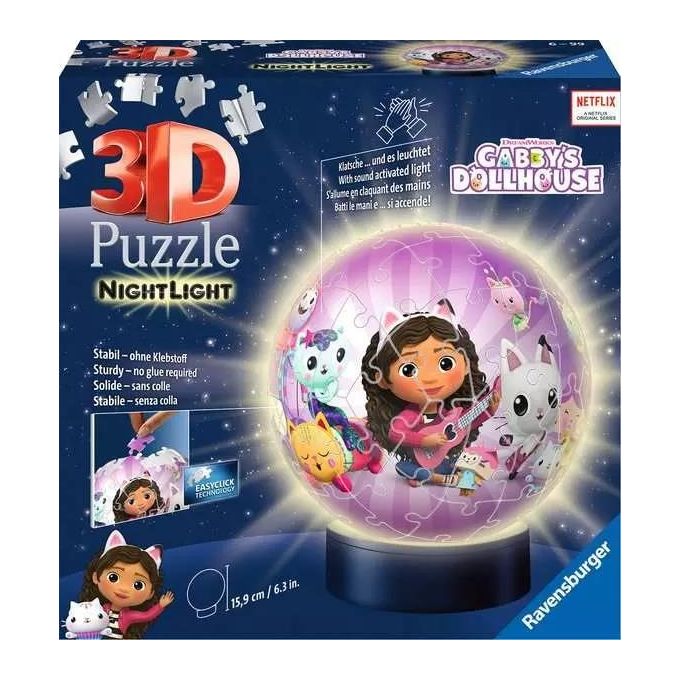 Ravensburger Puzzle 3D Nightlamp Gabbys Dollhouse