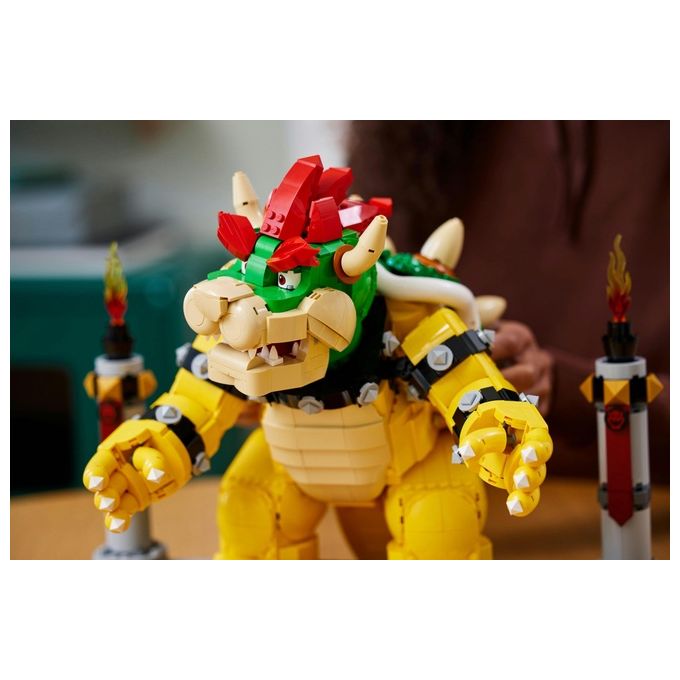LEGO Super Mario 71411 Il Potente Bowser, Kit di Costruzioni per Adulti, Idee Regalo, Personaggio Snodabile 3D da Collezione