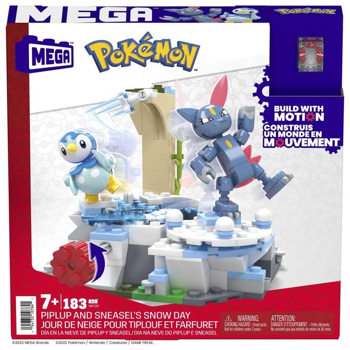 Mattel Mega Pokemon Divertimento sulla Neve per Piplup e Sneasel