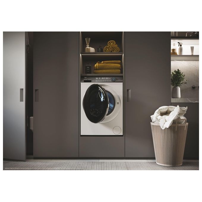 Haier HW120-B14979EU1 I-Pro Serie 7 Plus Lavatrice Frontale 12 Kg 1400 rpm Classe A Wi-Fi Inverter 70 dB (85x60x60 cm) colore Bianco
