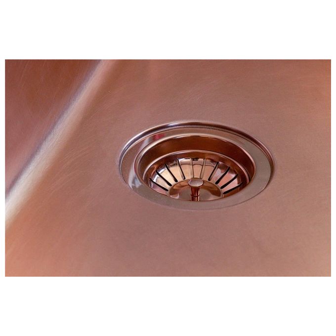 Foster 2156 888 KE Copper Lavello Acciaio inox Vintage in PVD da incasso Sottotop 1 Vasca Rame 44X44cm