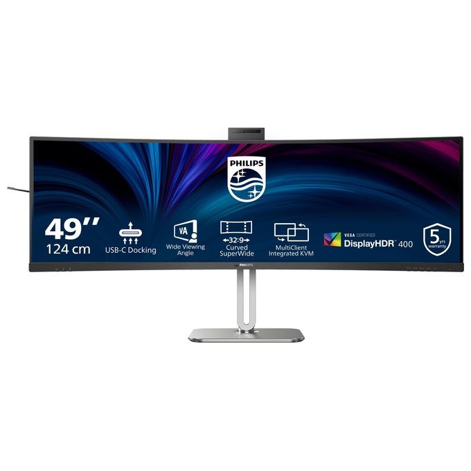 Philips 5000 Series 49B2U5900CH-00 Led Display 48.8'' 5120 x1440 Pixel Dual Qhd Lcd Nero