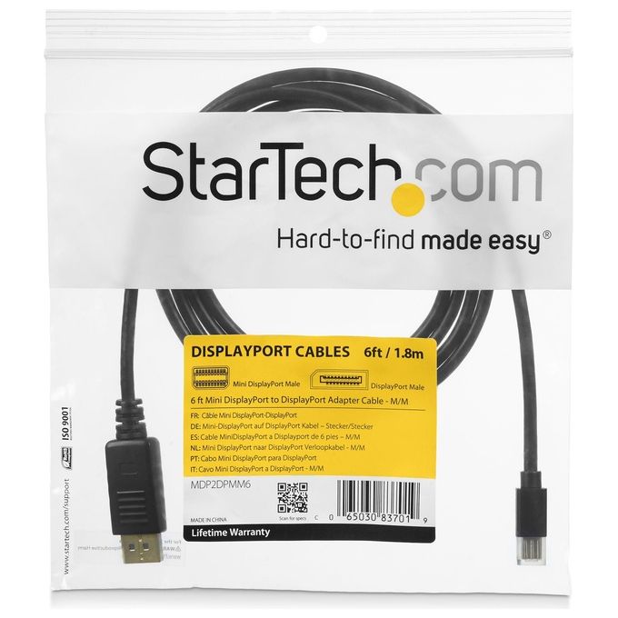 Startech Cavo Mini Displayport 12 a Displayport 4K da 3mt M-M