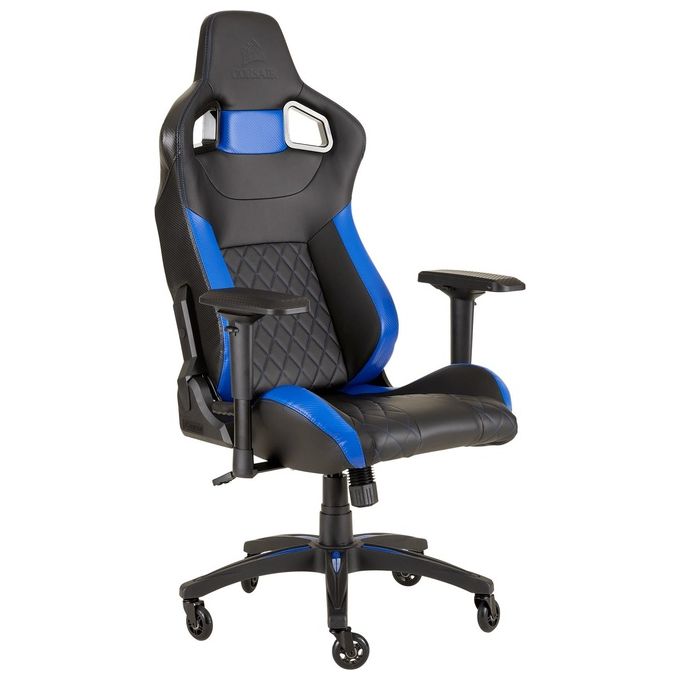 Corsair T1 RACE 2018 Sedia Gaming con Schienale Alto Nero-Blu