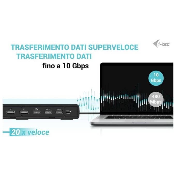 I-Tec Usb-c Triple DisplayDock Gen2 PD 100W