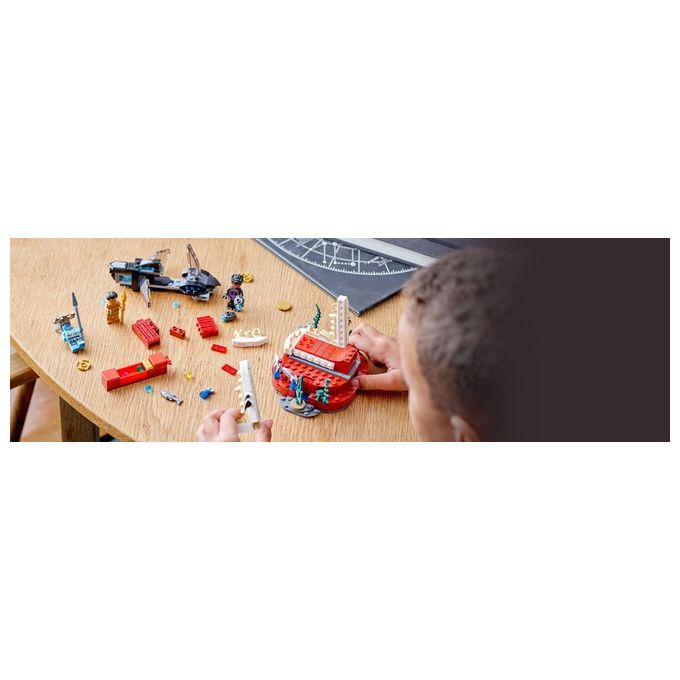Lego 76213 Marvel La stanza del trono di Re Namor Set da costruzione Black Panther Wakanda Forever 3 Minifigure Shuri Attuma Re Namor