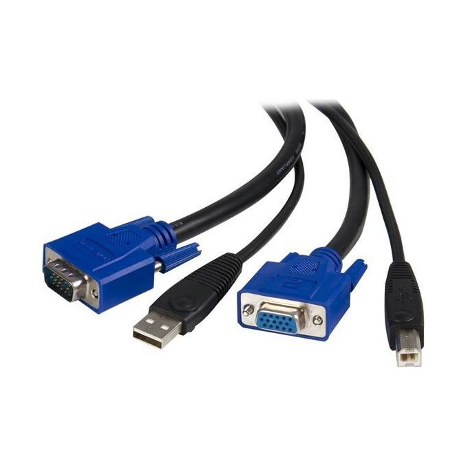 StarTech Cavo KVM USB 2 in 1, 1 m c.a.