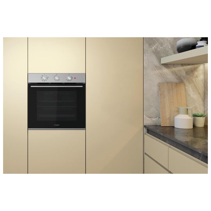 Whirlpool OMK38HU0X Forno elettrico Idrolitico Multifunzione 71 litri Classe A inox
