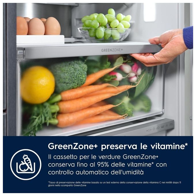 Electrolux KNR7TE75S Serie 700 Frigorifero Combinato da Incasso 376 L 188 cm Classe E 35 dB Total No Frost colore Bianco