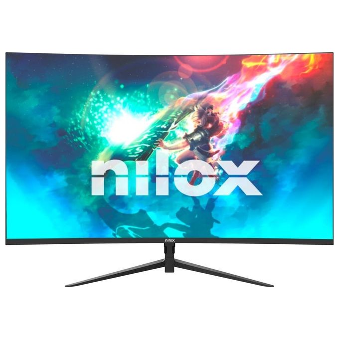 Nilox NXM24CRV01 Monitor 24 Pollici, Monitor 144Hz e 165Hz, Schermo PC con Luminosita' di 250 cd-m2, Connessione HDMI, Angolo di Visione 178°