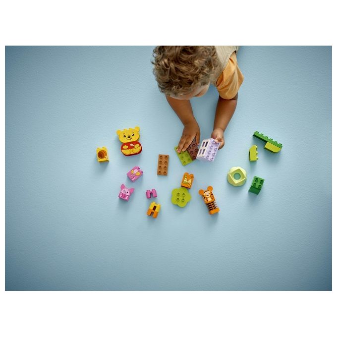 LEGO DUPLO - Disney Festa di Compleanno di Winnie the Pooh - Giocattolo Educativo con Personaggi con Doppio Volto e Casa sull'Albero Giochi Didattici per Bambini e Bambine da 18 Mesi in su - 10457