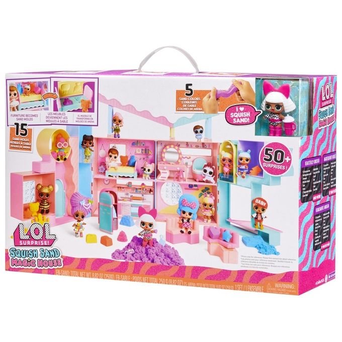 Mga Playset L.O.L. Surprise! Squish Sand Magic House Casa per le Bambole