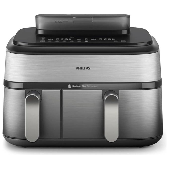 [ComeNuovo] Philips Airfryer Serie 5000 Friggitrice ad aria con doppio cestello 9.0 Litri e cottura a vapore