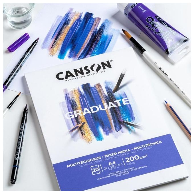 Canson Blocco Mix Media A5 20 Fogli 200gr