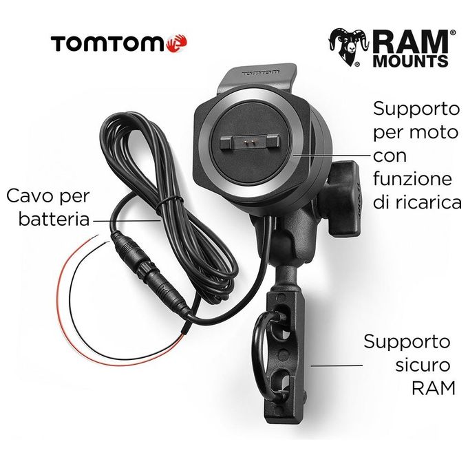 Tomtom Rider 500 Road Trips 4,3'' Aggiornamenti Tramite Wi-Fi