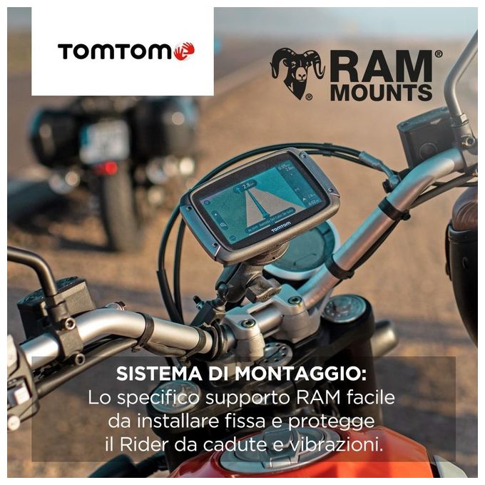 Tomtom Rider 500 Road Trips 4,3'' Aggiornamenti Tramite Wi-Fi