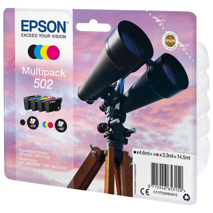 Epson 502 Binocolo Multipack Nero e Colori