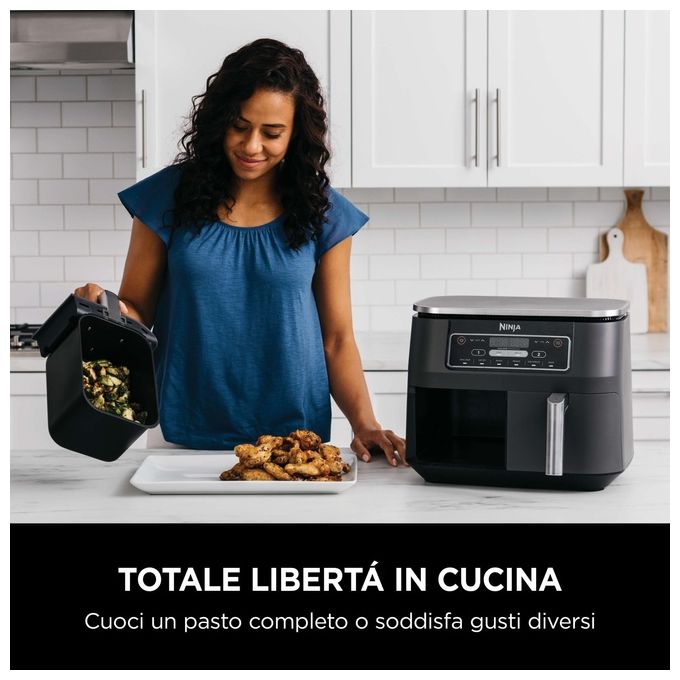 Ninja AF300 Friggitrice ad Aria Calda 7.6 Litri 1690W Nero