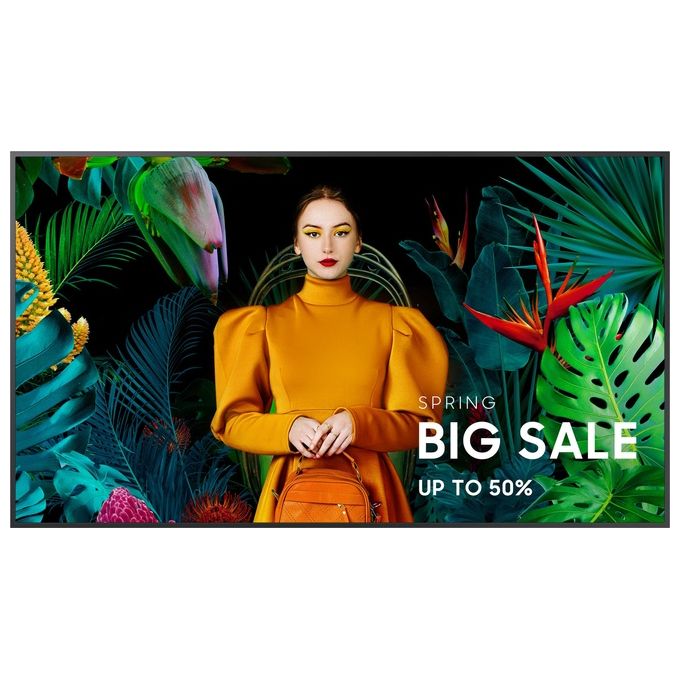 Samsung LH75QBCEBGCXEN Visualizzatore di Messaggi Pannello Piatto per Segnaletica Digitale 75'' Wi-fi 350 Cd-m² 4k Ultra Hd Nero Tizen 16-7