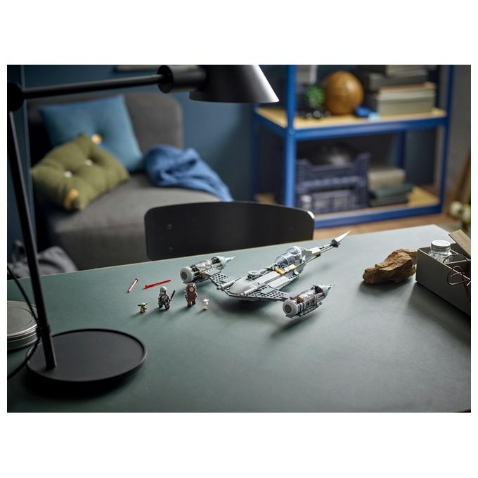 LEGO Star Wars 75325 Starfighter N-1 del Mandaloriano, Personaggi Peli Motto, Droide BD e Baby Yoda, Giocattolo Costruibile