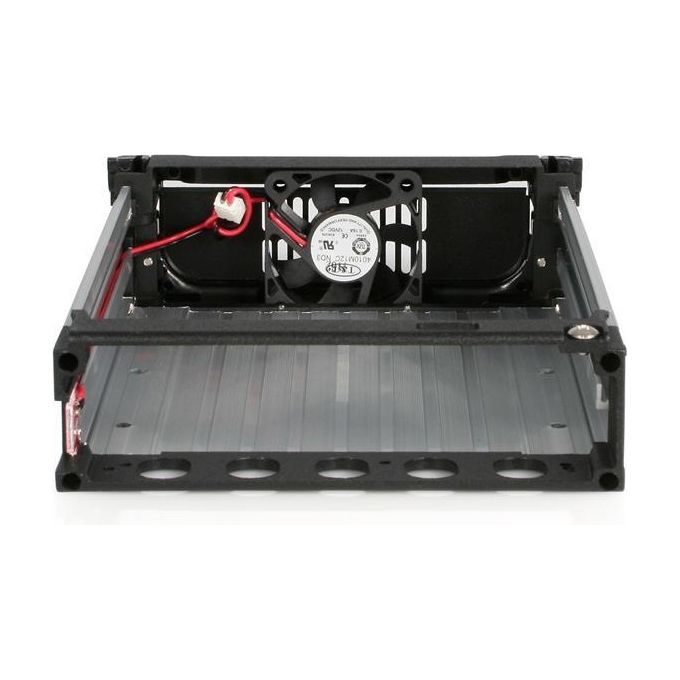 StarTech Cassetto rack portatile per disco rigido SATA da 5,25, robusto, in alluminio e di colore nero