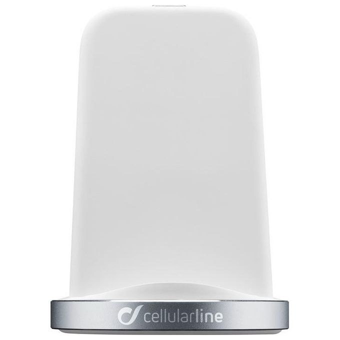 Cellular Line Wireless Fast Charger Stand Kit per iPhone X Bianco