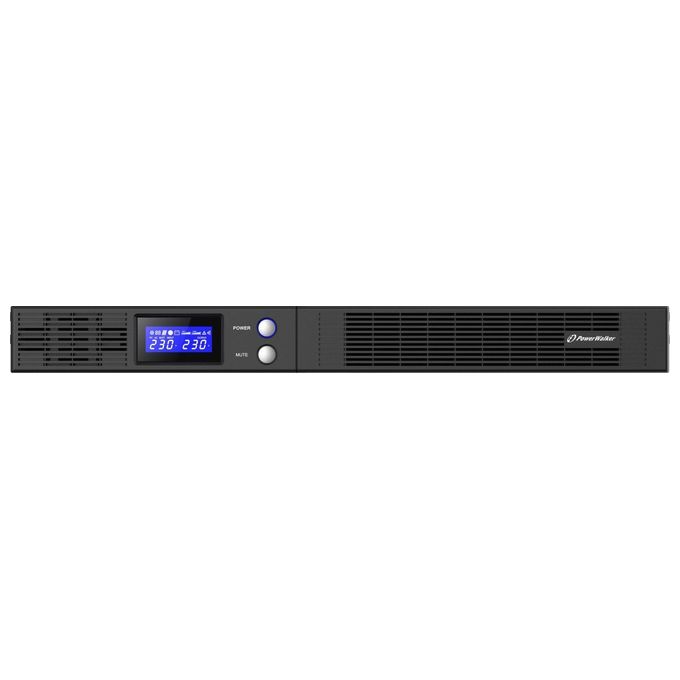 PowerWalker VI 750 R1U Gruppo di Continuita' UPS a Linea Interattiva 750 VA 4 Prese AC