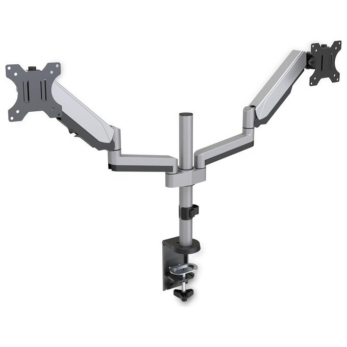 V7 DM1DTA-1E Doppia Staffa Monitor Regolazione 2 Monitor da 17''-32