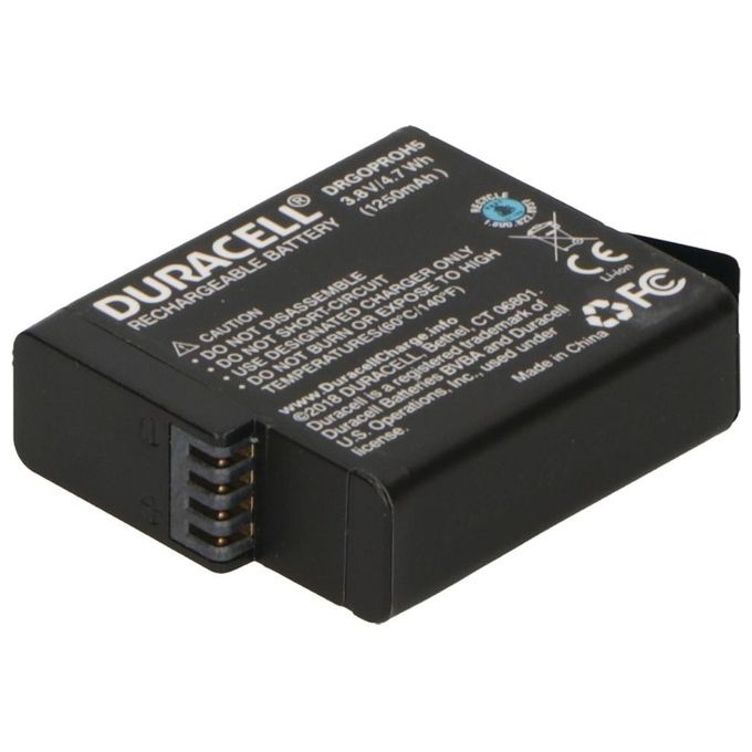 Duracell Batteria Li-Ion 1250mAh per GoPro Hero 5 Hero 6