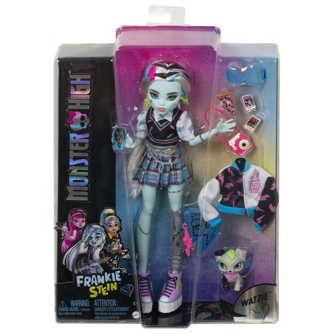 Mattel Monster High Core Collection HPD53 - Bambola articolata Monster High con cucciolo assortito, look fashion horror, accessori stilosi e punti di movimento