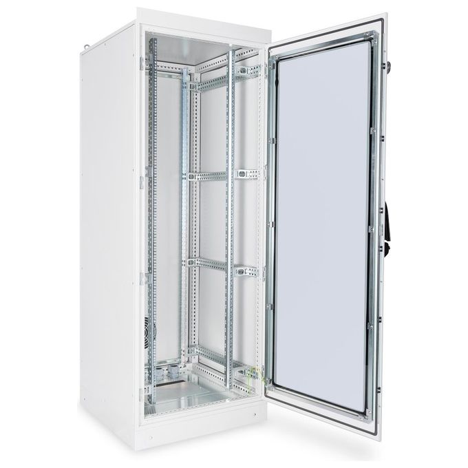 Digitus DN-19 42U-I-8-8-1 Armadio 42 Unita' 19'' per Reti Misure 2100x800x800mm Grigio Chiaro da Esterno Ip55