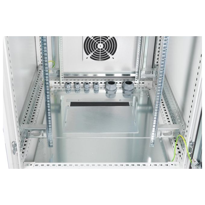 Digitus DN-19 42U-I-8-8-1 Armadio 42 Unita' 19'' per Reti Misure 2100x800x800mm Grigio Chiaro da Esterno Ip55