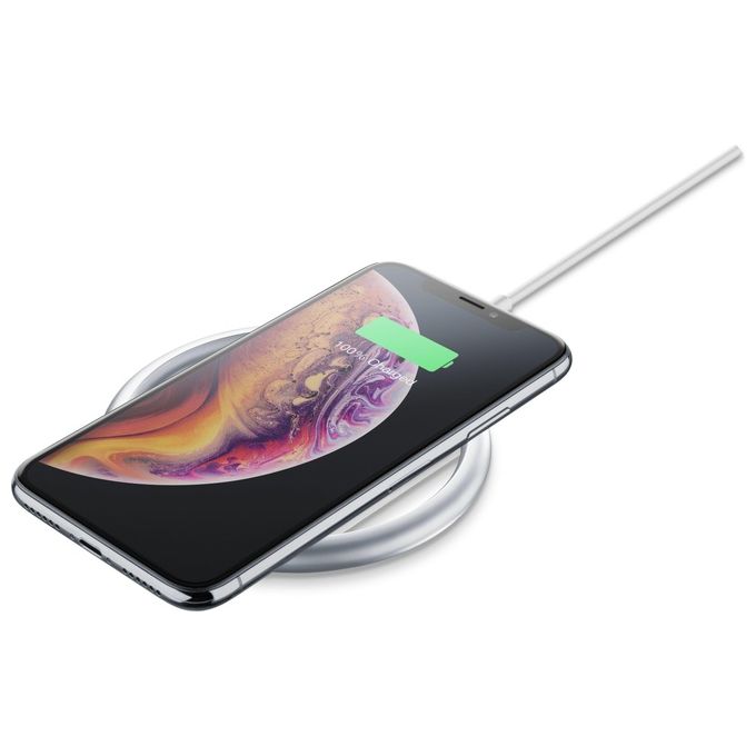 Cellular Line Wireless Fast Charger Kit per iPhone X Bianco