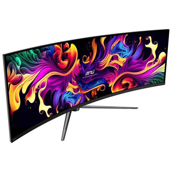 MSI MPG 491CQP QD-OLED Monitor Gaming Curvo 49'' OLED Quantum Dot DQHD (5120x1440) 144Hz - 003ms 99% DCI-P3 ΔE≤2 DisplayHDR True Black 400 KVM RGB DP 1.4a HDMI 2.1 USB Type-C