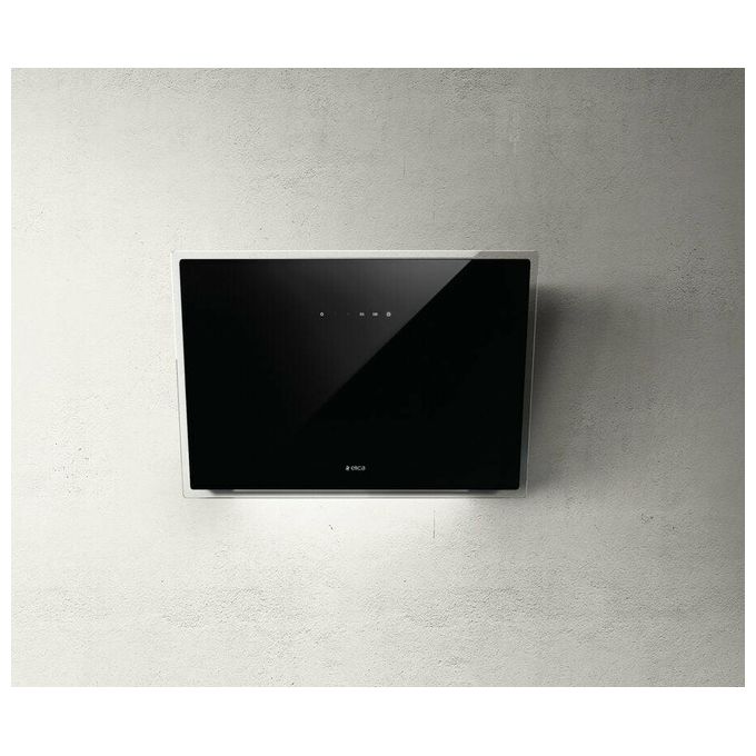 Elica ELLE BL-F-80 PRF0094251 Cappa a Parete Classe energetica A 3 Velocita' Aspirante o Filtrante Touch Control Infrarossi 80 cm Vetro Nero