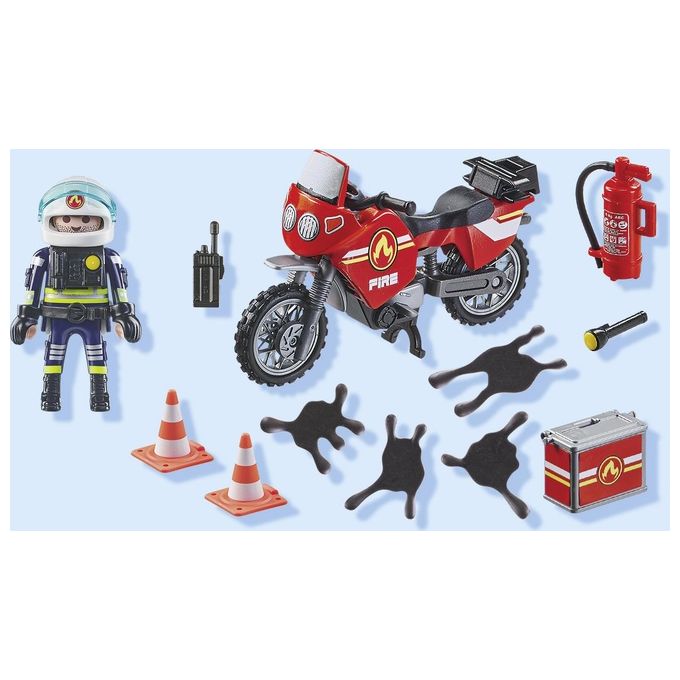 Playmobil Action Heroes Moto dei Pompieri