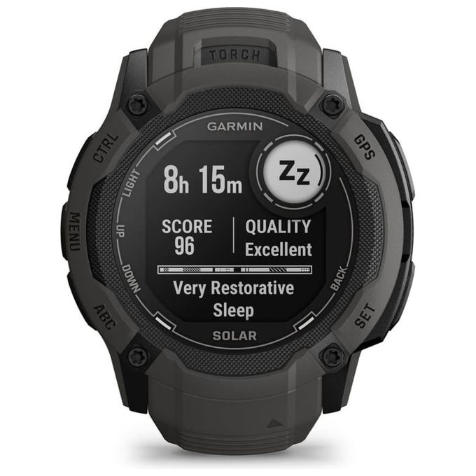 Garmin Instinct 2X Solar 50mm GPS Outdoor Sport Salute Notifiche Graphite