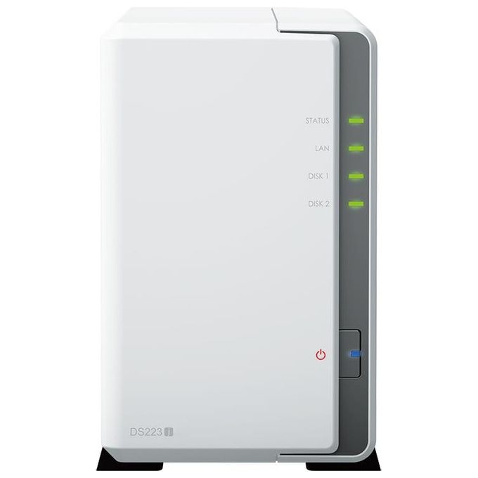 Synology DiskStation DS223J Server NAS e di Archiviazione Desktop Collegamento Ethernet LAN Bianco RTD1619B