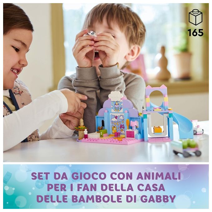 LEGO 10796 LEGO Gabby's Dollhouse Asilo Gatto-Orecchio di Gabby Set da Costruzione con Personaggi Animali e Accessori 165 Pezzi colore Multicolore