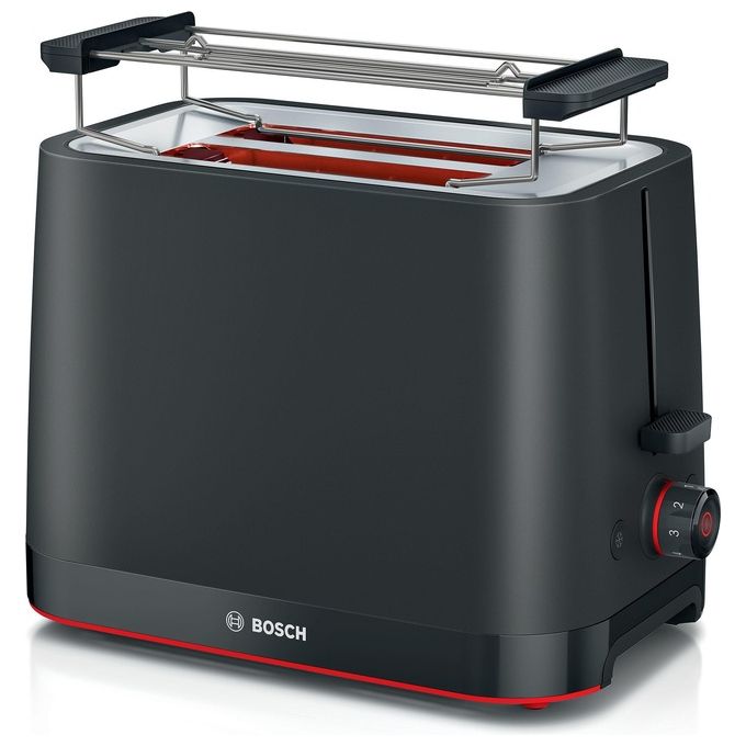Bosch TAT3M123 Tostapane elettrico 2 Fette Potenza 950 Watt Funzione scongelamento Griglia scaldapane