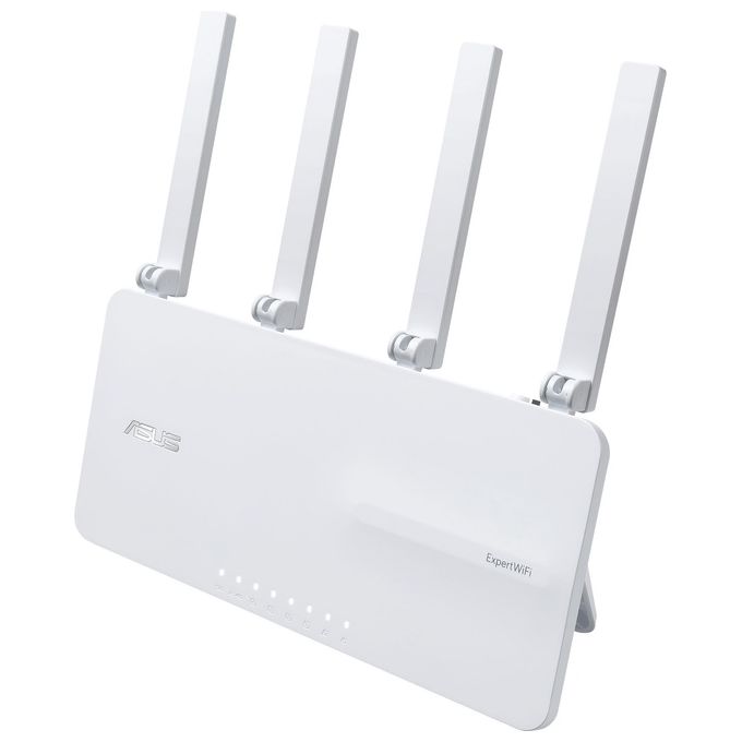 ASUS ExpertWiFi EBR63 AX30000 Router Business Dual-band WIFI, SDN, VLAN, Dual WAN, VPN, Guest Portal, Free WiFi, AiProtection Pro, Bianco