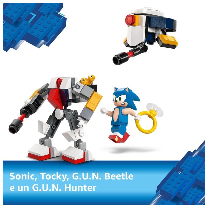 LEGO Sonic Duello al Falo' di Sonic Giochi d'Avventura per Bambini e Bambine da 7 Anni in su con Personaggi del Videogioco tra cui 2 Robot Giocattolo Idea Regalo di Compleanno per Gamer 77001