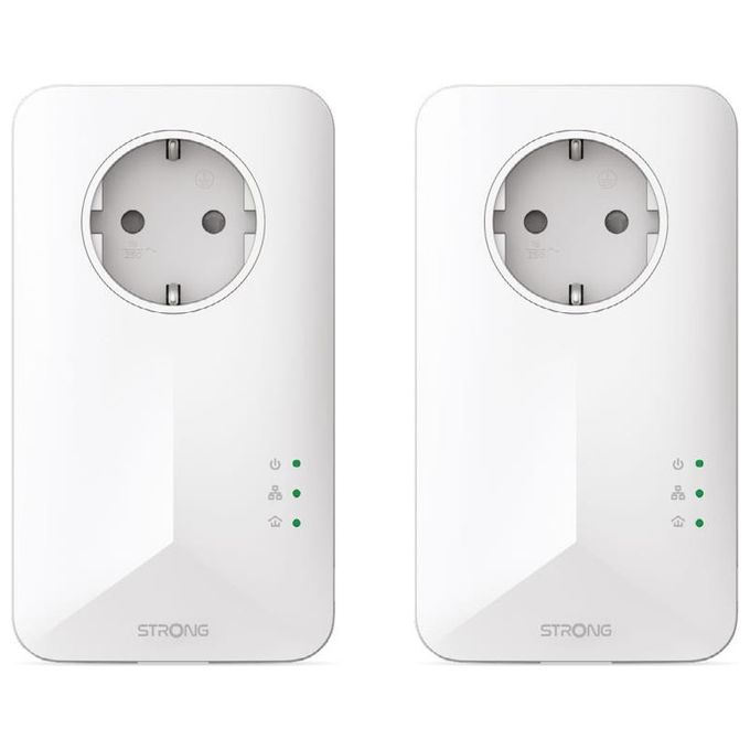 Strong PowerLine 1000 Kit 1000 Mbit-s Collegamento Ethernet LAN Bianco 2 Pezzi