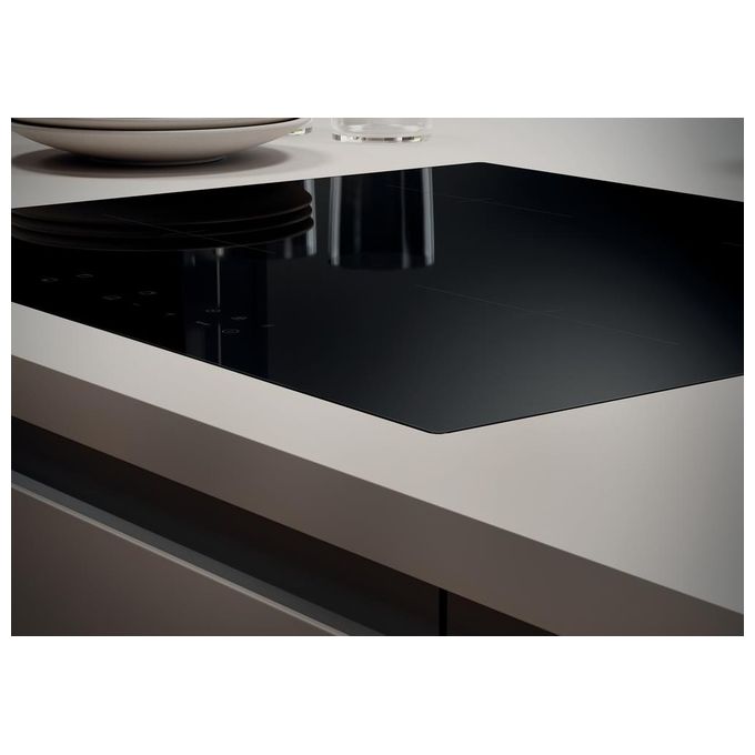 Candy CI64248CTT - Piano cottura a induzione, 59 cm, 4 zone, Power Management, controllo touch, Nero