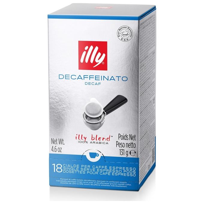 Illy Caffe' in Cialde ESE Monodose Decaffeinato 1 Confezione da 18 Cialde